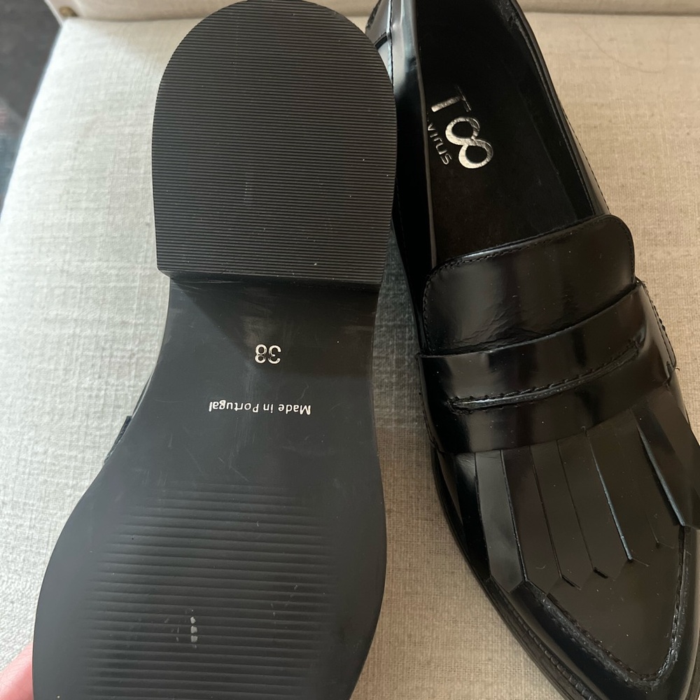 NWOB Elegant Black Loafers for women made in Portugal - Picture 6 of 6